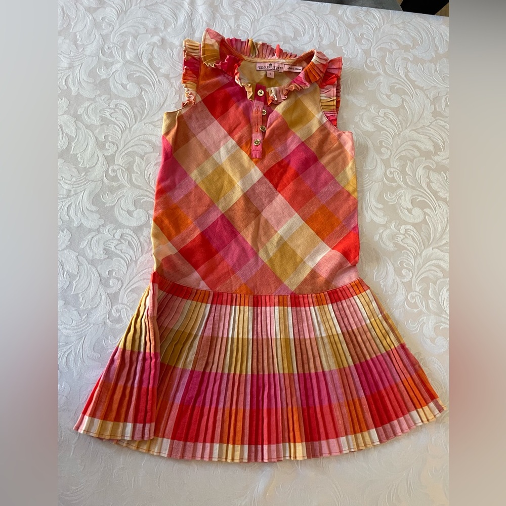 Juicy Couture Orange Plaid Dress
